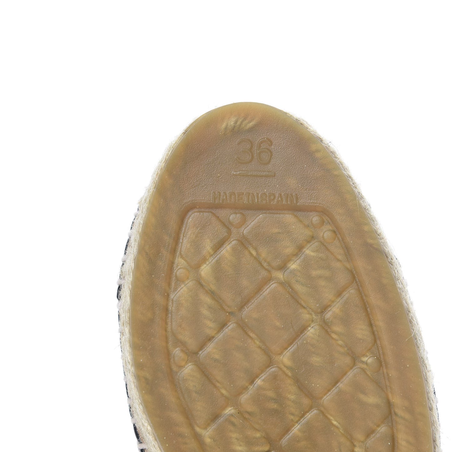 Lambskin CC Espadrilles 36 Black