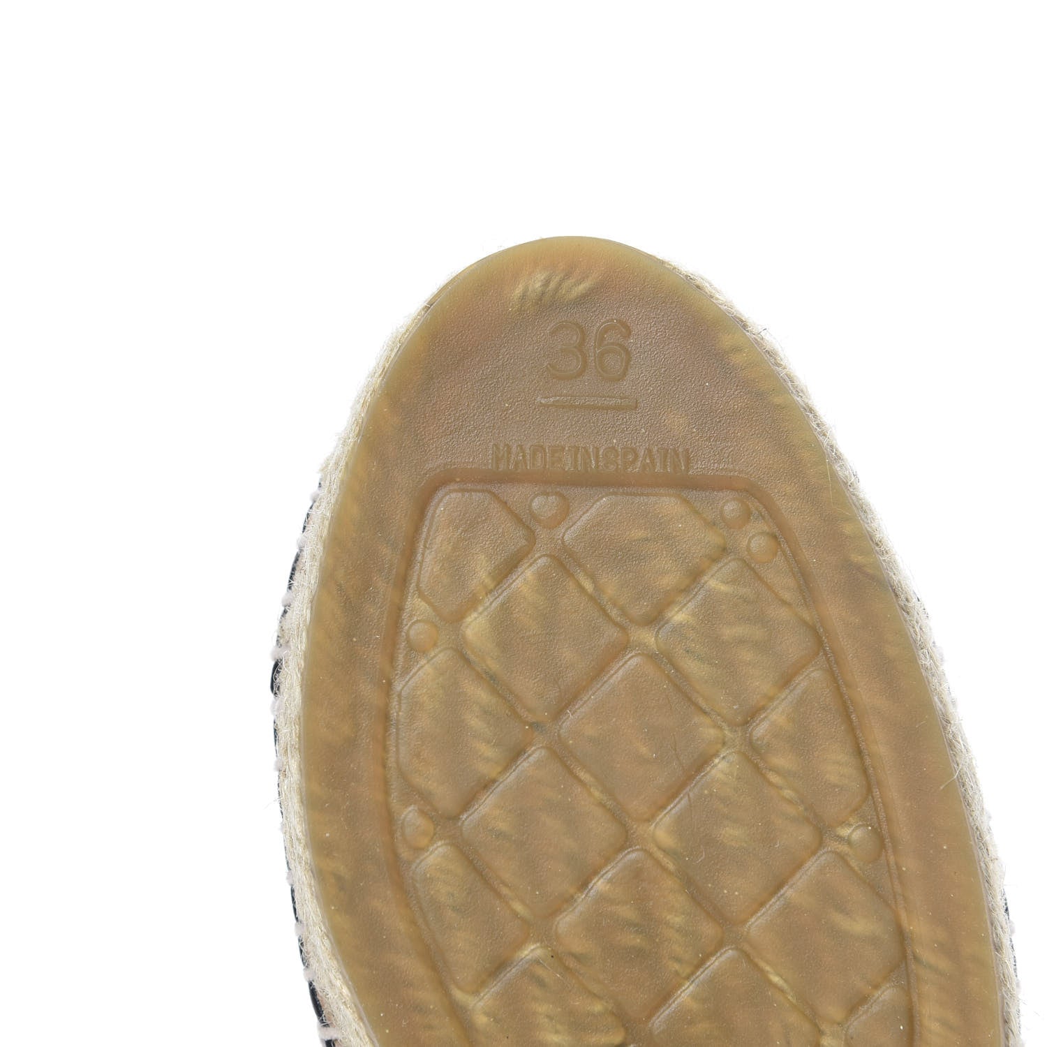 Chanel Lambskin CC Espadrilles 36 Black 8 of 9