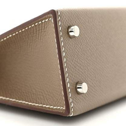 Hermes Epsom Mini Kelly Sellier 20 Etoupe 8 of 10