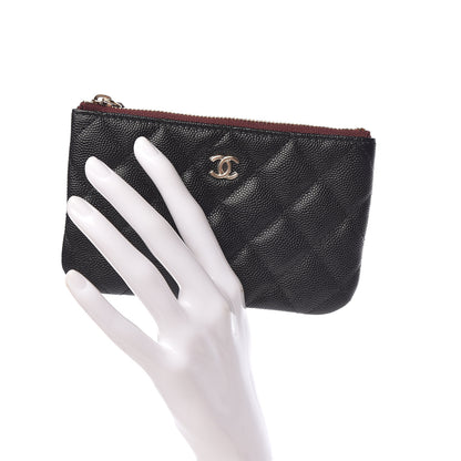 Chanel Caviar Quilted Small Cosmetic Case Black 2 of 8