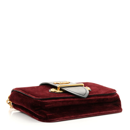 Prada Velvet City Calfskin Cahier Belt Bag Ribes Black 4 of 12