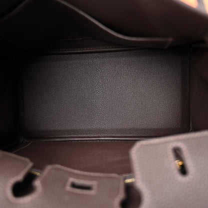 Hermes Togo Birkin 25 Bai Brun 5 of 12
