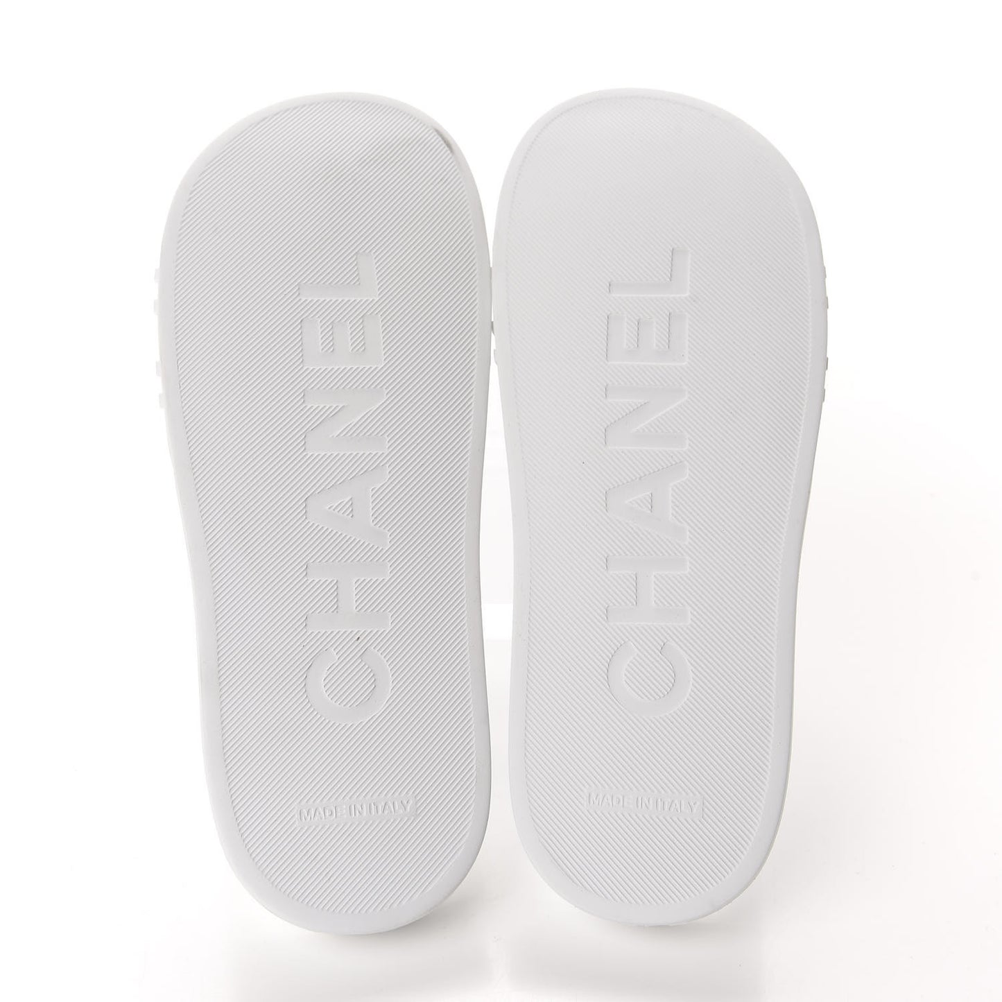 PVC CC Mules Sandals 38 White Grey