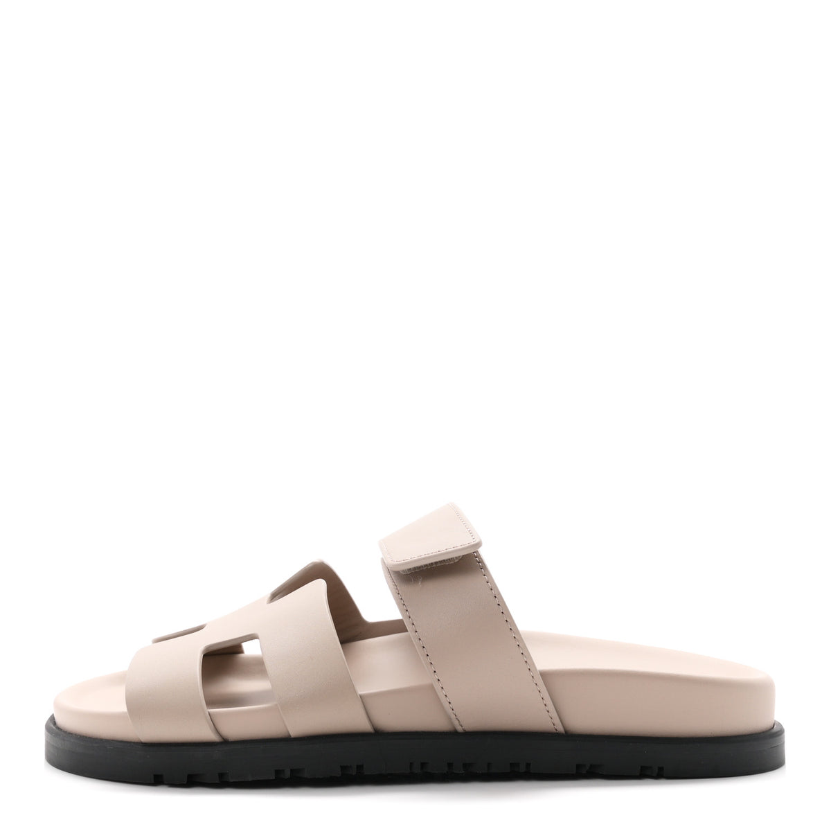 Calfskin Womens Chypre Sandals 37.5 Beige Mastic