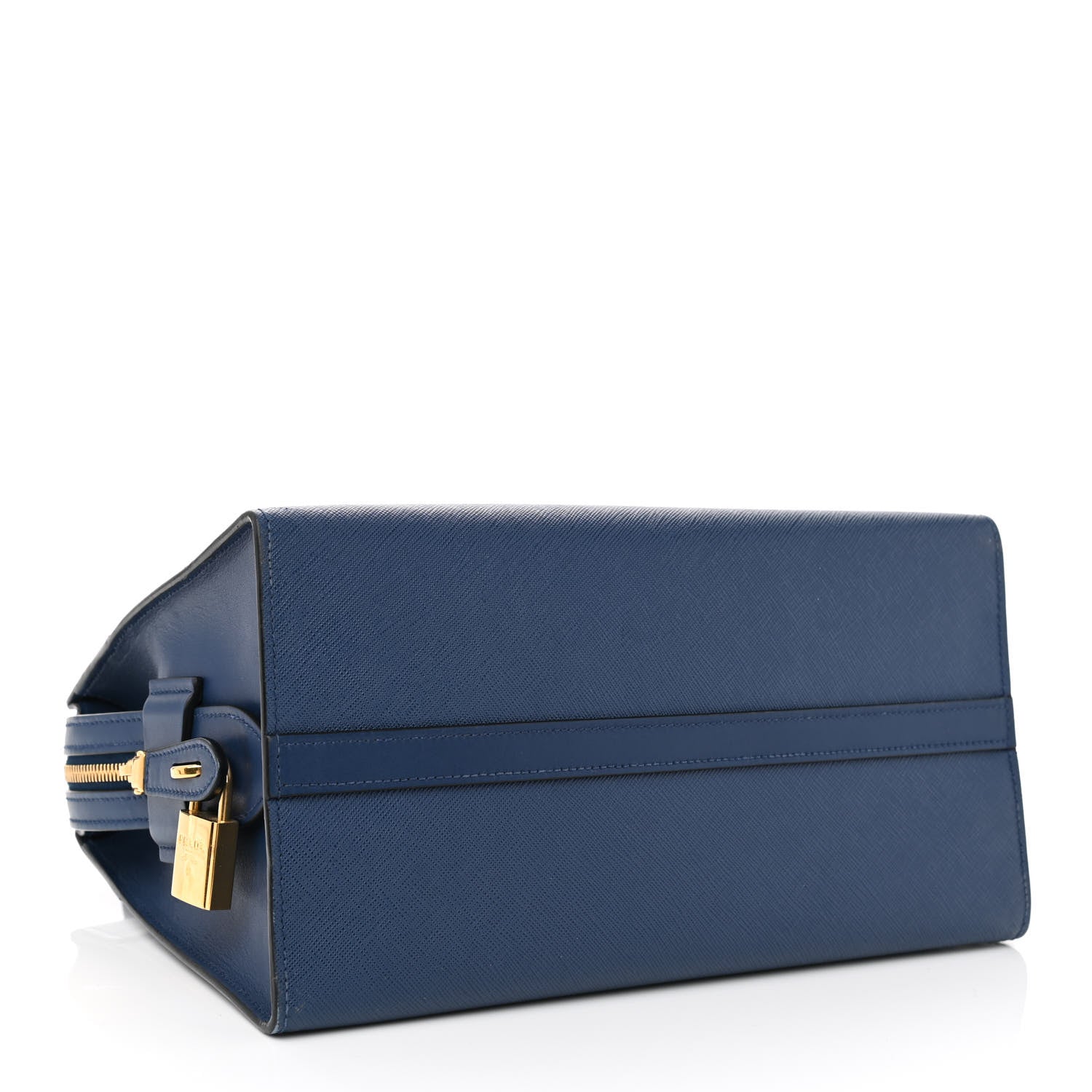 Prada Saffiano City Calfskin Medium Esplanade Bleuette 4 of 9