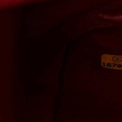 Chanel Caviar Quilted Jumbo Double Flap Dark Red 7 of 13