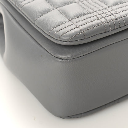 Burberry Lambskin Quilted Small Lola Bag Grey 7 of 8