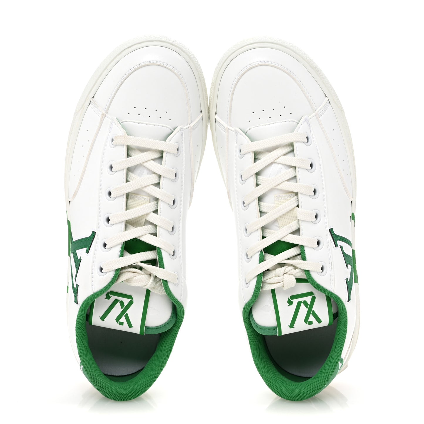 Calfskin Charlie Sneaker 37.5 White Green