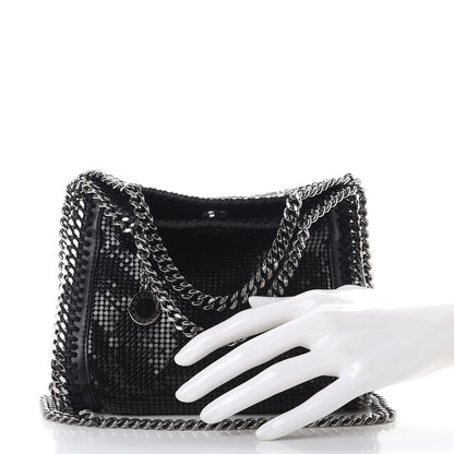 Stella McCartney Crystal Stones Tiny Fold Over Falabella Black 3 of 11