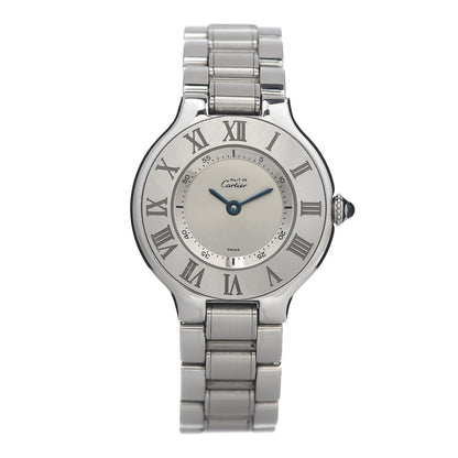 Cartier Stainless Steel 28mm Must De 21 Quartz Watch 1 of 5