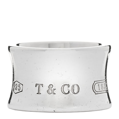 Tiffany Sterling Silver Wide 1837 Band Ring 48 4.5 1 of 4