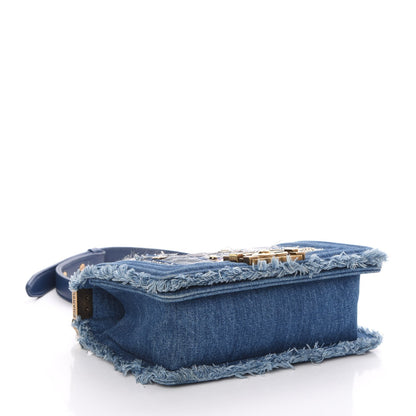Chanel Denim Patchwork Small Boy Flap Blue 4 of 8