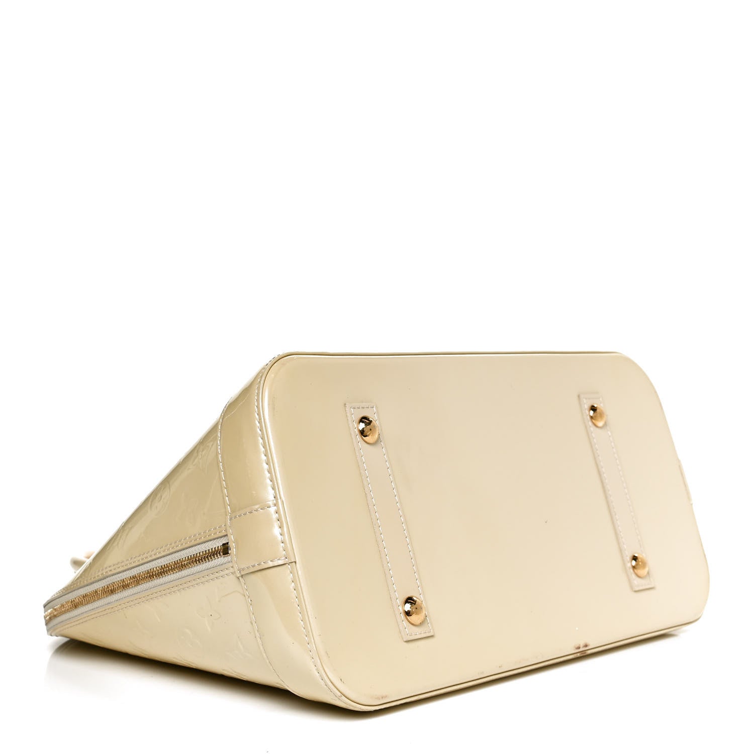 Louis Vuitton Vernis Alma MM Blanc Corail 4 of 11