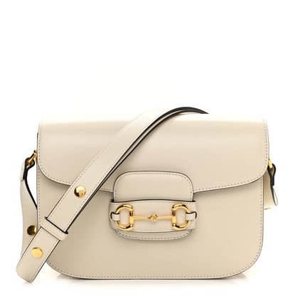 Gucci Azalea Calfskin Horsebit 1955 Shoulder Bag Mystic White 1 of 11