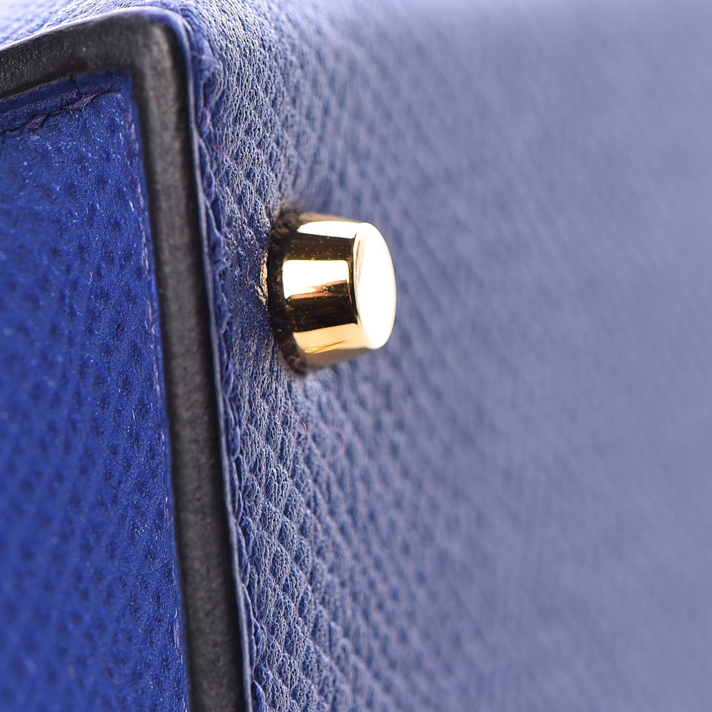Epsom Mini Kelly Sellier 20 Bleu Electrique
