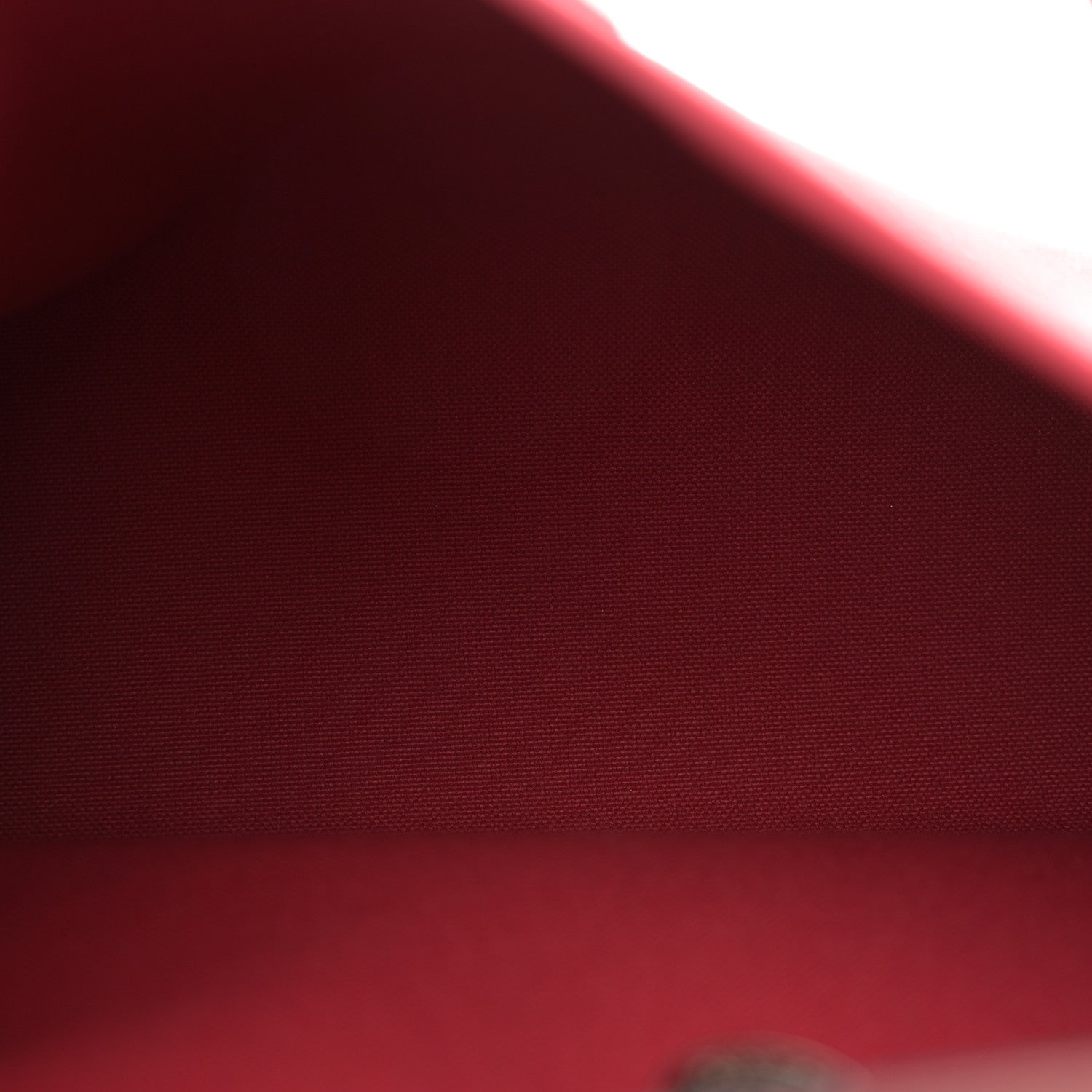 Hermes Vache Hunter Toile Herbag Zip 31 PM Rouge Grenat Rouge H 6 of 16