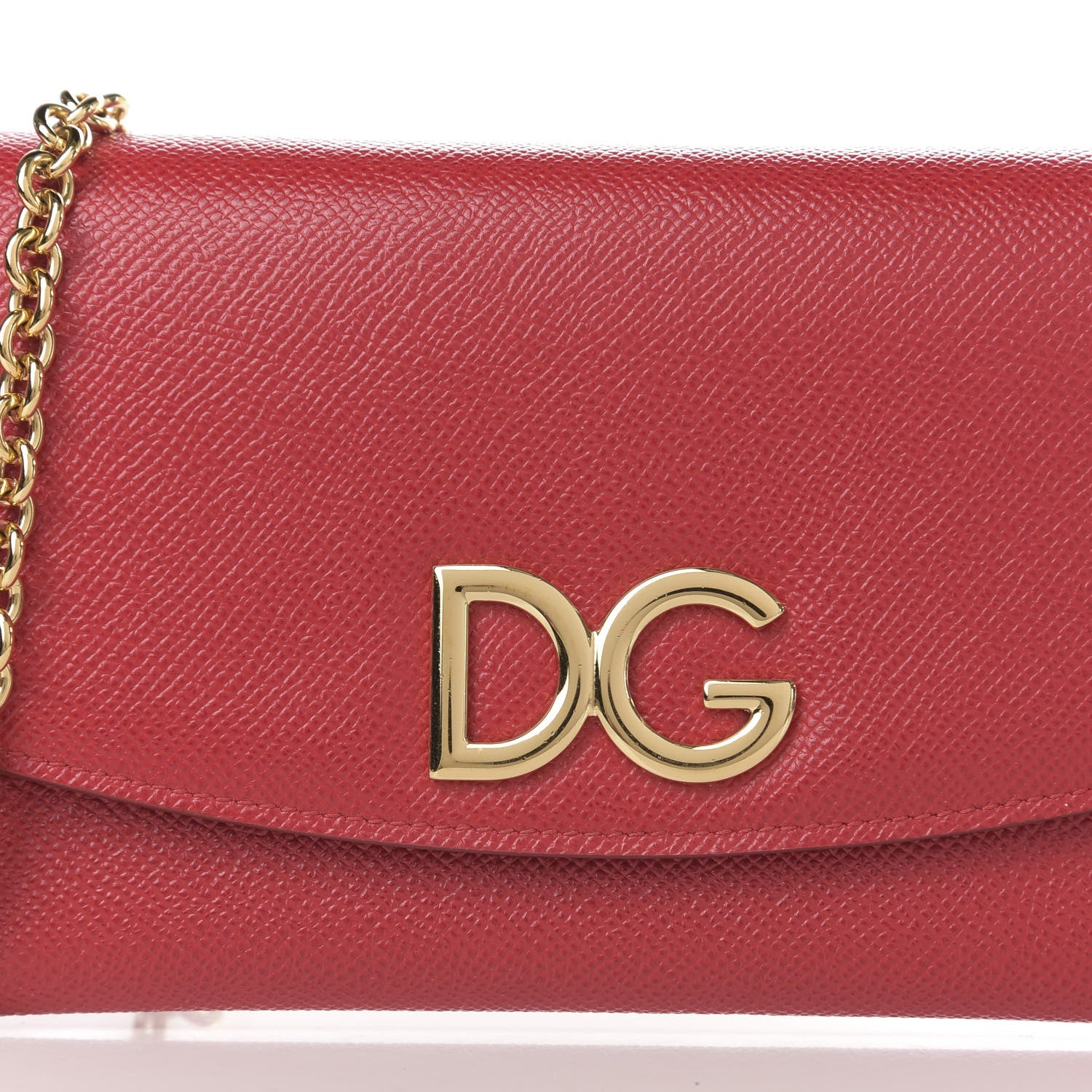 Dolce & Gabbana Dauphine Wallet On Chain Rosso 11 of 11