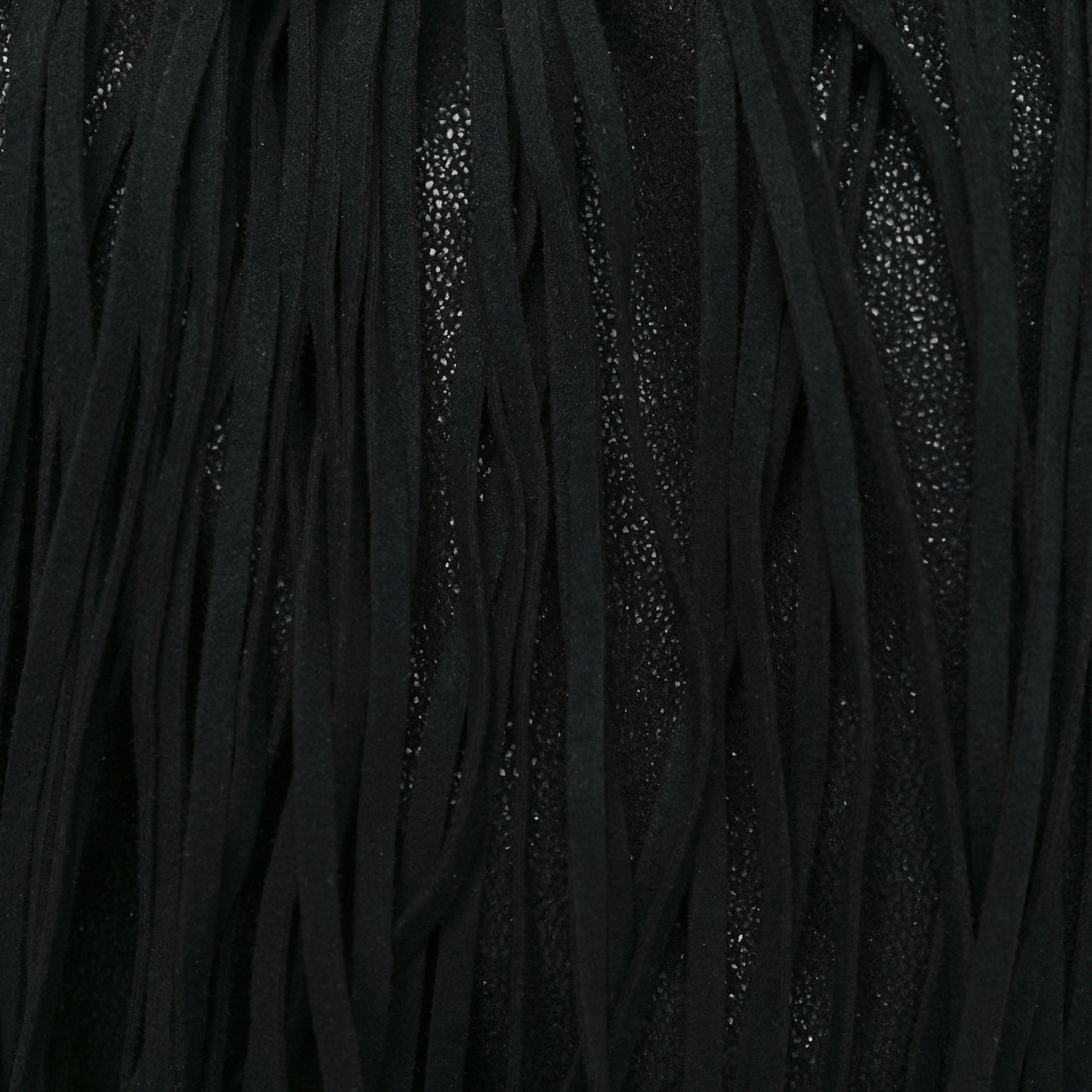 Eco Suede Fringe Falabella Tote Black