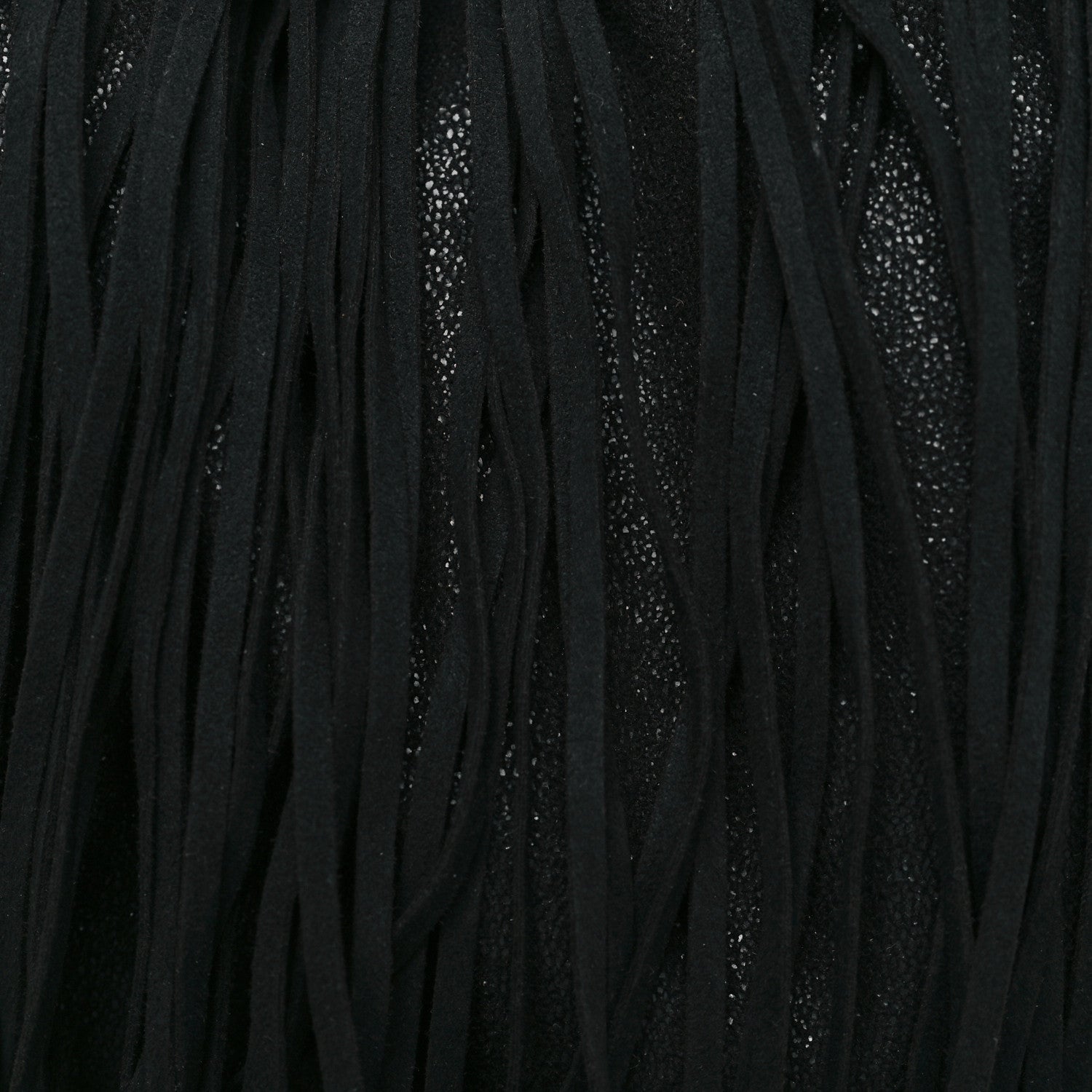 Stella McCartney Eco Suede Fringe Falabella Tote Black 7 of 9