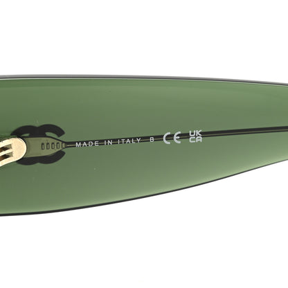 Chanel Acetate Pearl Rectangle Sunglasses 5480-H-A Dark Green 6 of 8