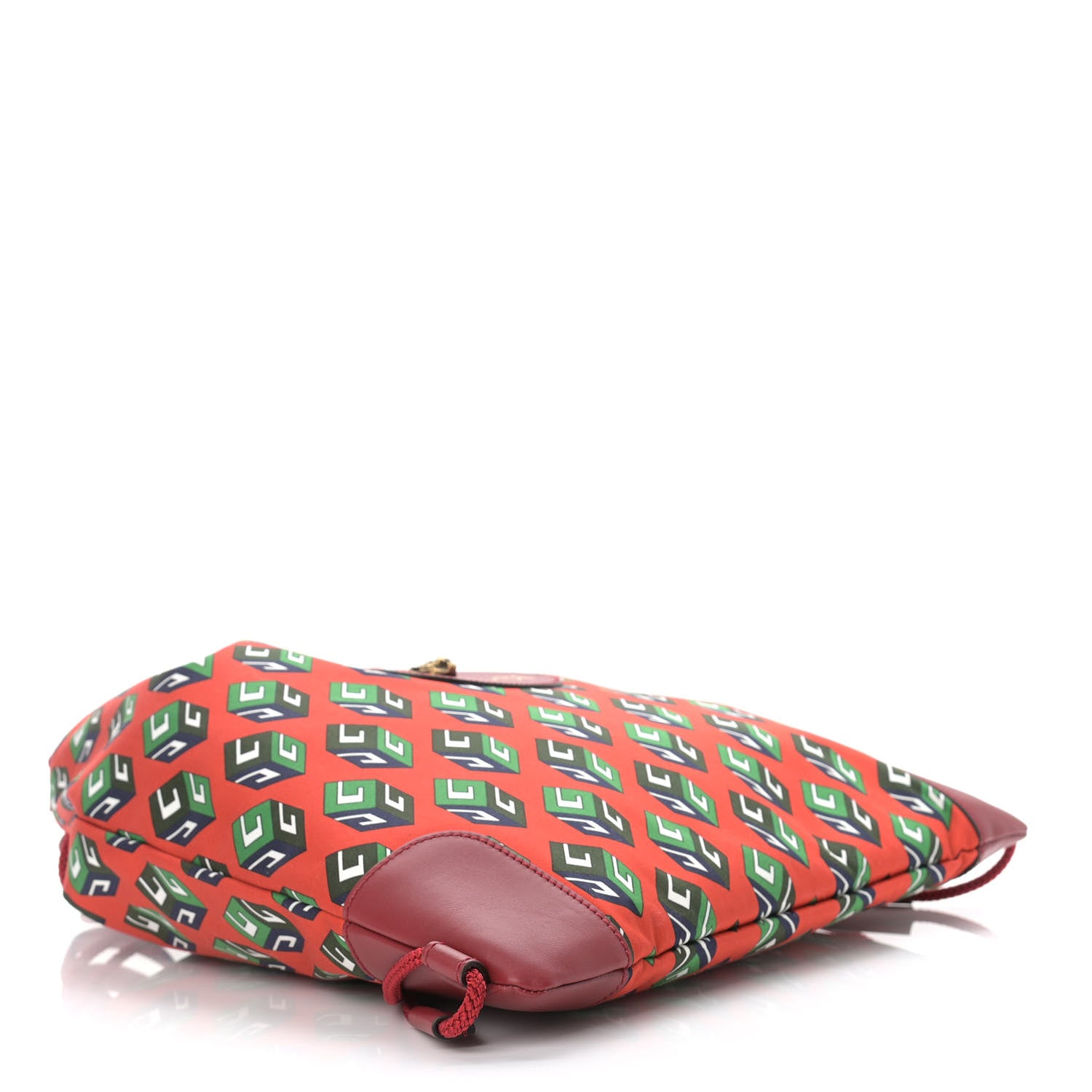 Gucci Cotton GG Wallpaper Neo Vintage Drawstring Backpack Vulcanic Red 4 of 9