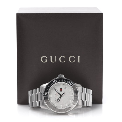 Gucci Stainless Steel 44mm G-Timeless Sport Quartz Watch White 8 of 8