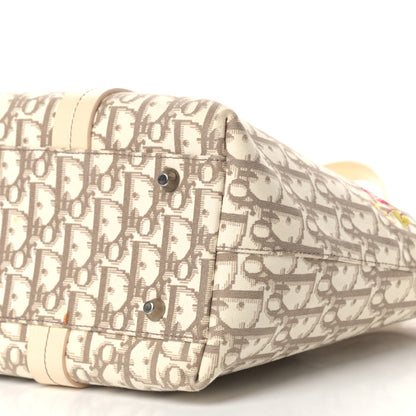 Christian Dior Monogram Vintage Flowers Dome Bag Beige 8 of 14