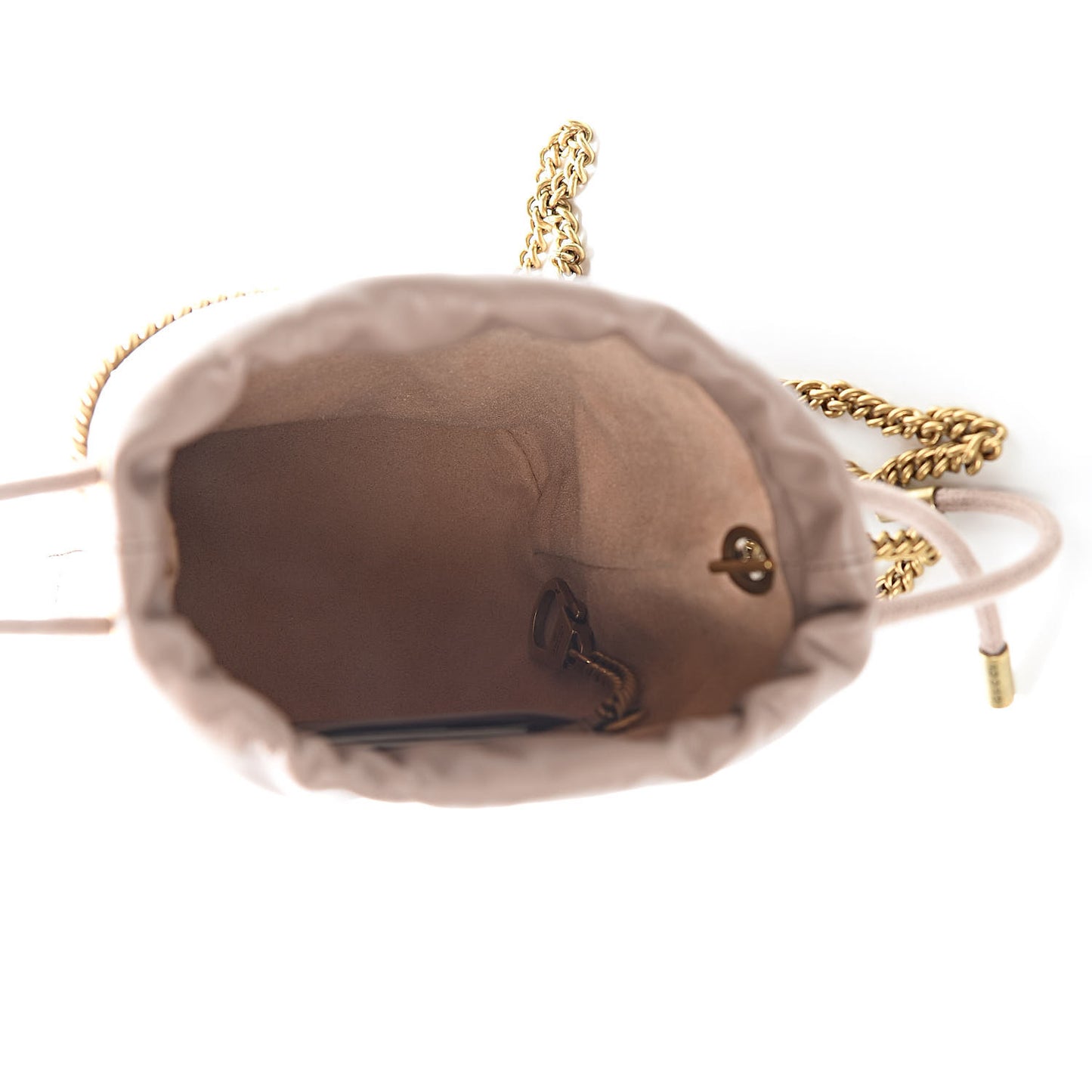 Calfskin Matelasse Mini GG Marmont 2.0 Bucket Bag Porcelain Rose