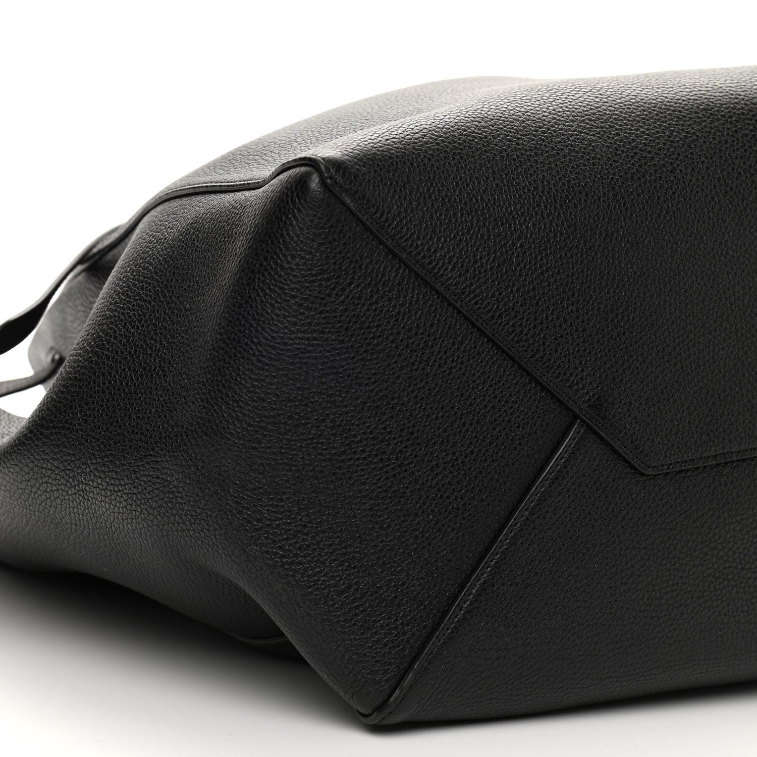 Celine Soft Grained Calfskin Small Belt Cabas Phantom Black 8 of 9