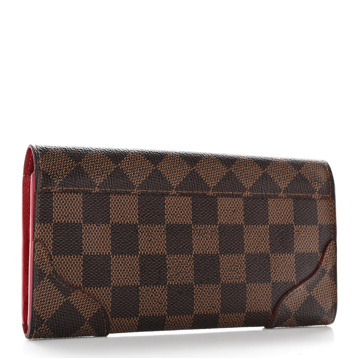 Damier Ebene Caissa Wallet Cherry