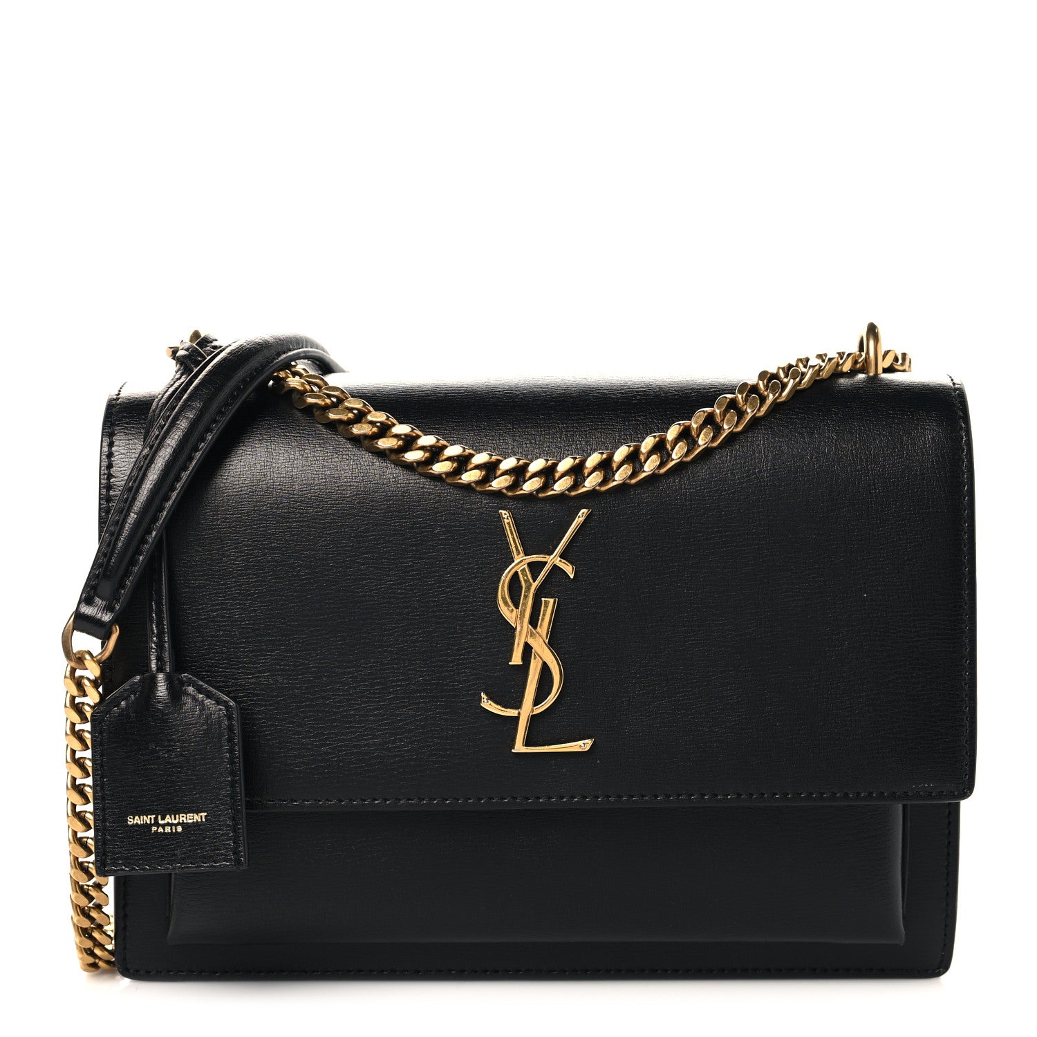 Saint Laurent Calfskin Medium Monogram Sunset Black 1 of 12