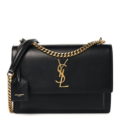 Saint Laurent Calfskin Medium Monogram Sunset Black 1 of 12