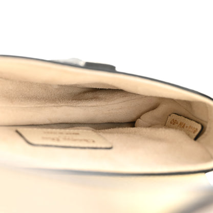 Christian Dior Grained Calfskin Mini Saddle Bag White 5 of 13
