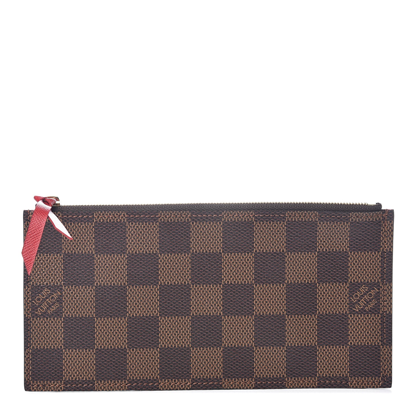 Damier Ebene Felicie Chain Wallet Zippered Insert