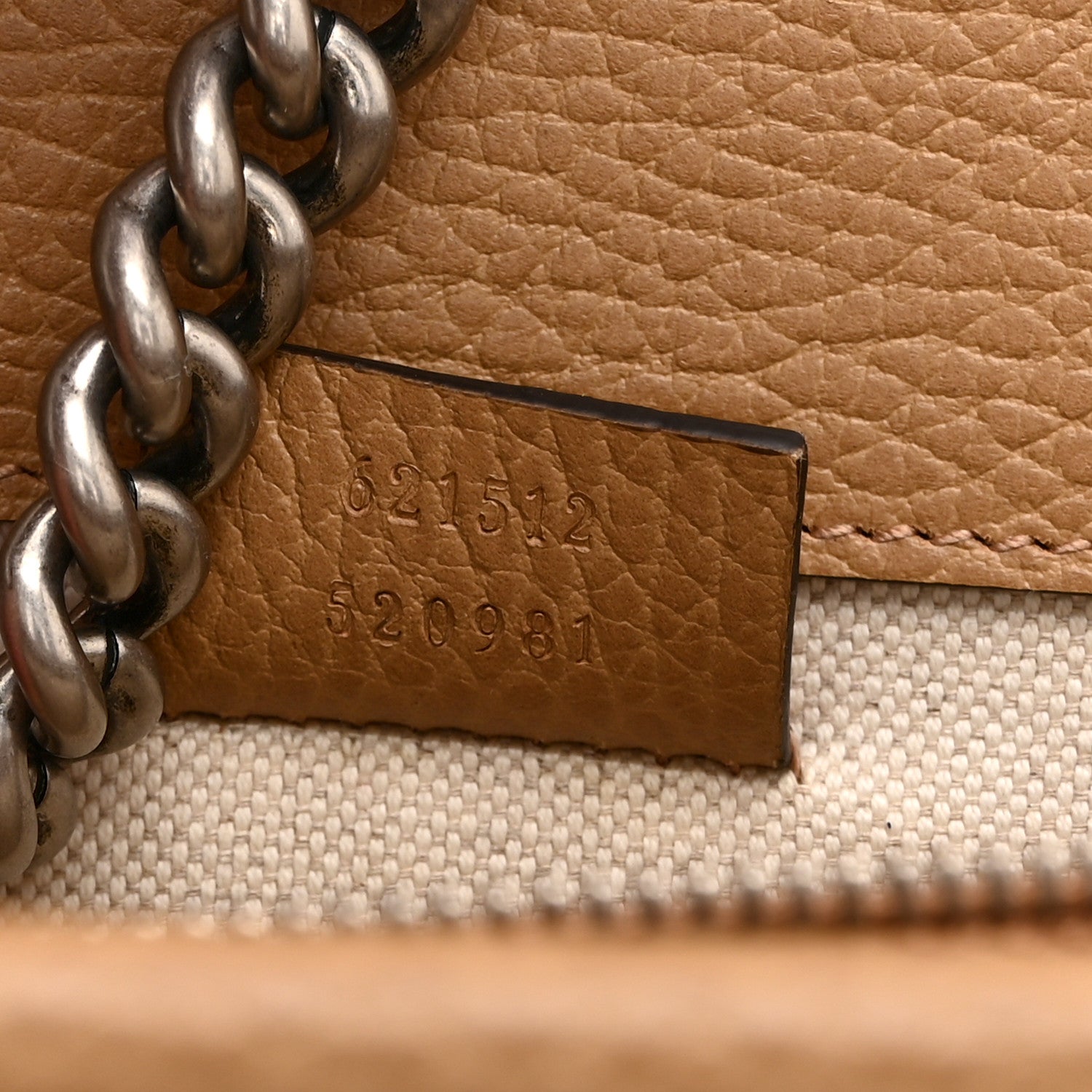 Gucci Dollar Calfskin Crystal Small Dionysus Shoulder Bag Natural Tan Black Diamond 7 of 11