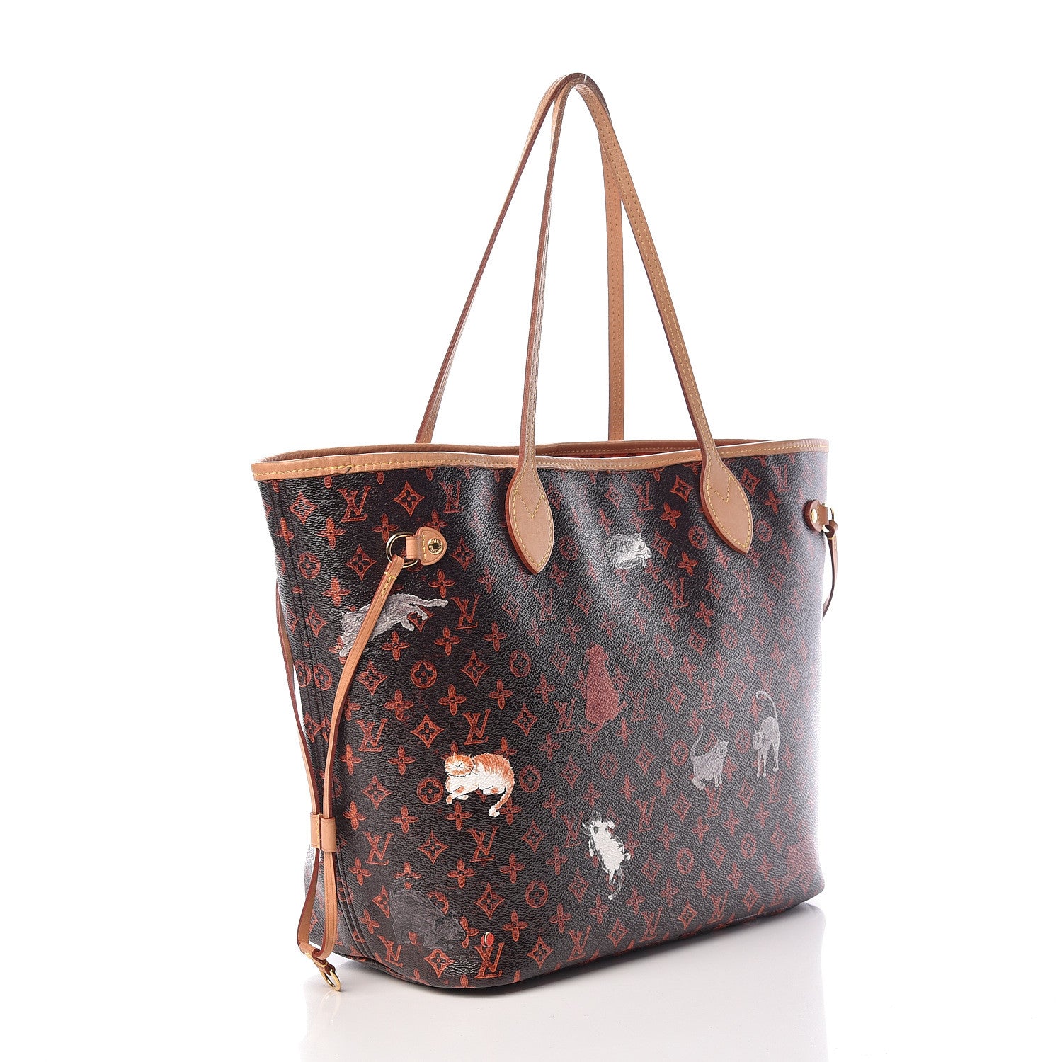 Louis Vuitton Catogram Neverfull MM Marron 4 of 15