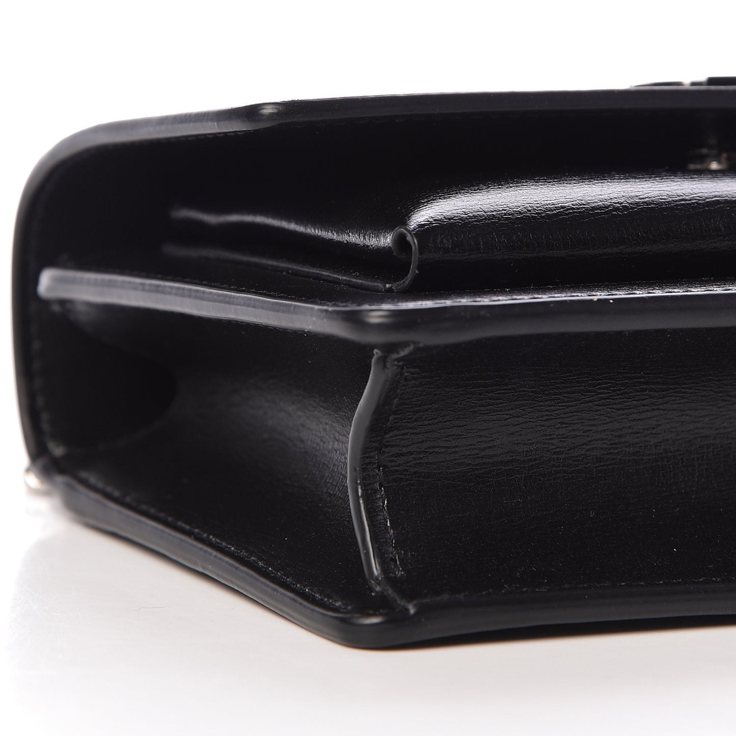 Calfskin Monogram Sunset Chain Wallet Black