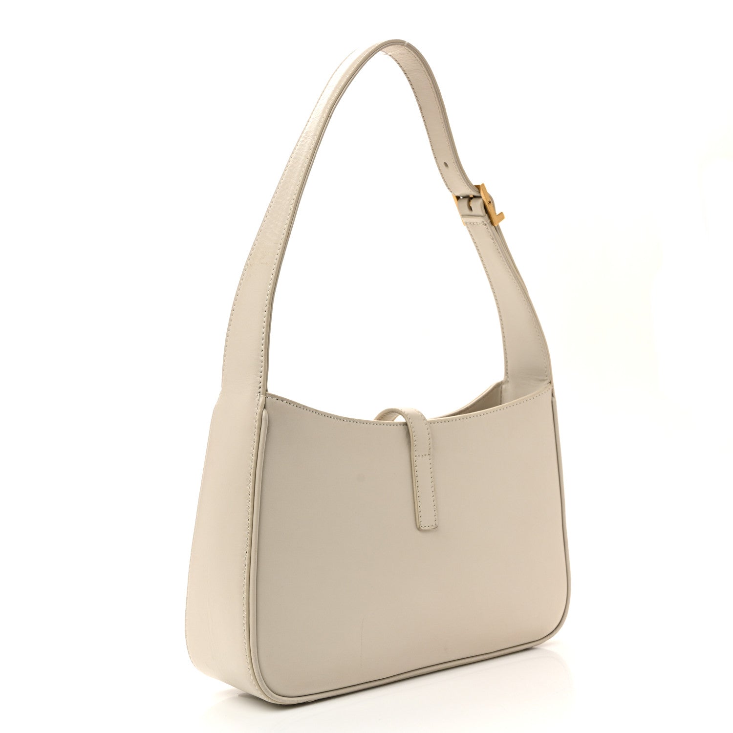 Saint Laurent Smooth Calfskin Le 5 A 7 Hobo Blanc Vintage 3 of 13
