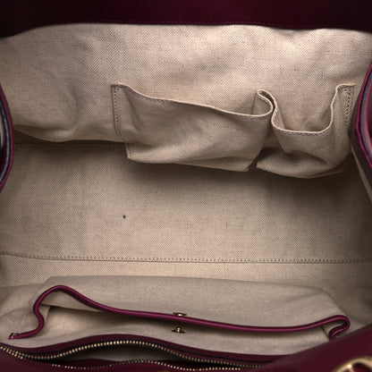 Gucci Calfskin Medium Stirrup Top Handle Bag Burgundy 5 of 19