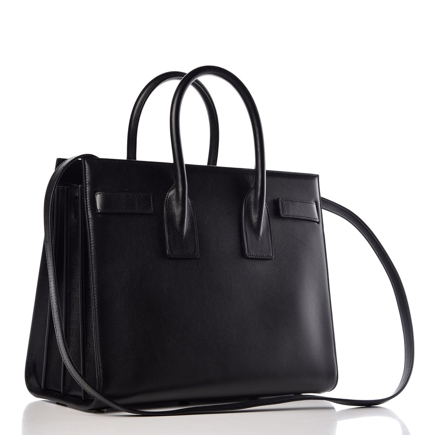 Calfskin Small Sac De Jour Black