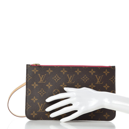 Louis Vuitton Monogram Neverfull MM GM Pochette Pivoine 2 of 8