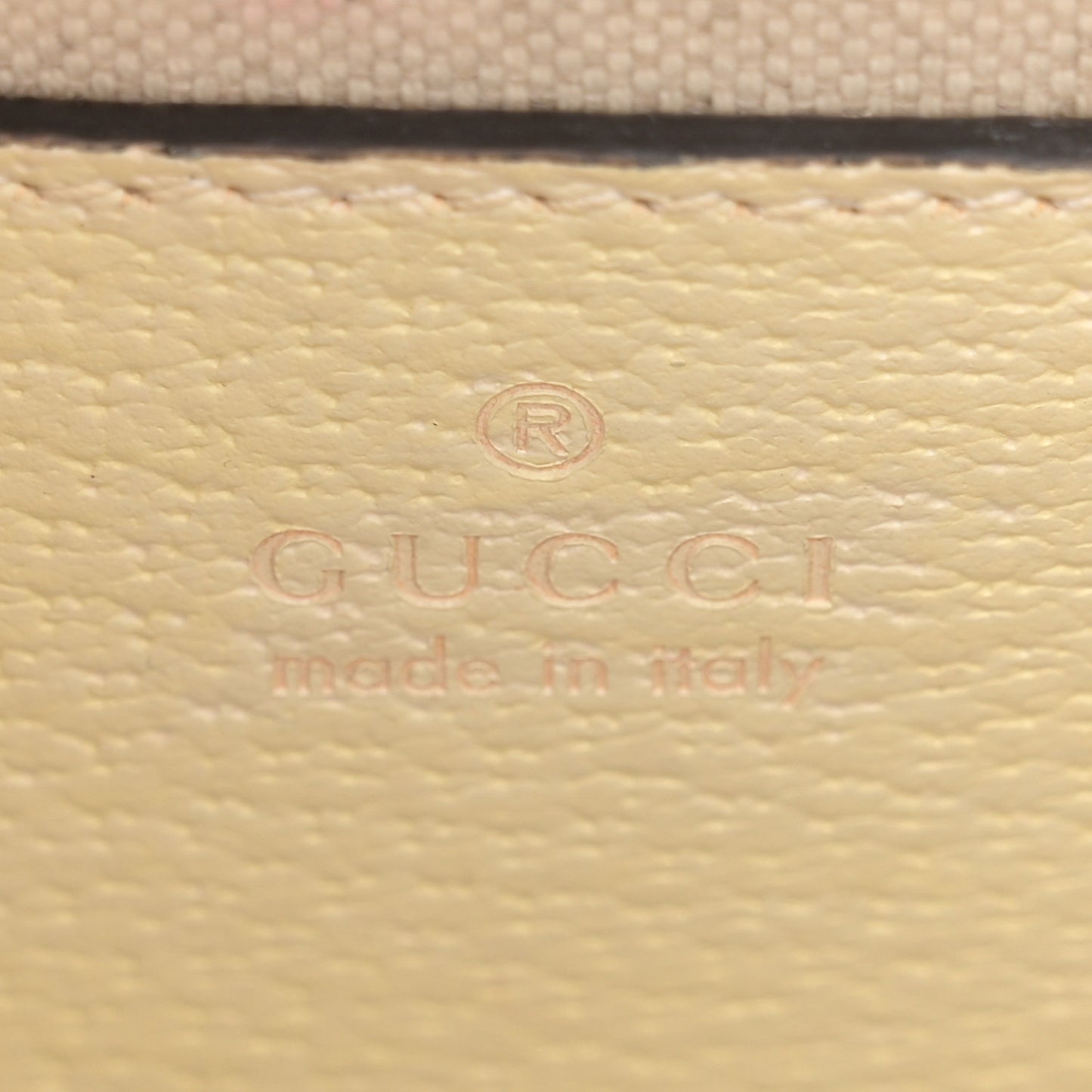 Monogram Jumbo GG Textured Dollar Calfskin Web Mini Diana Tote Bag Off White