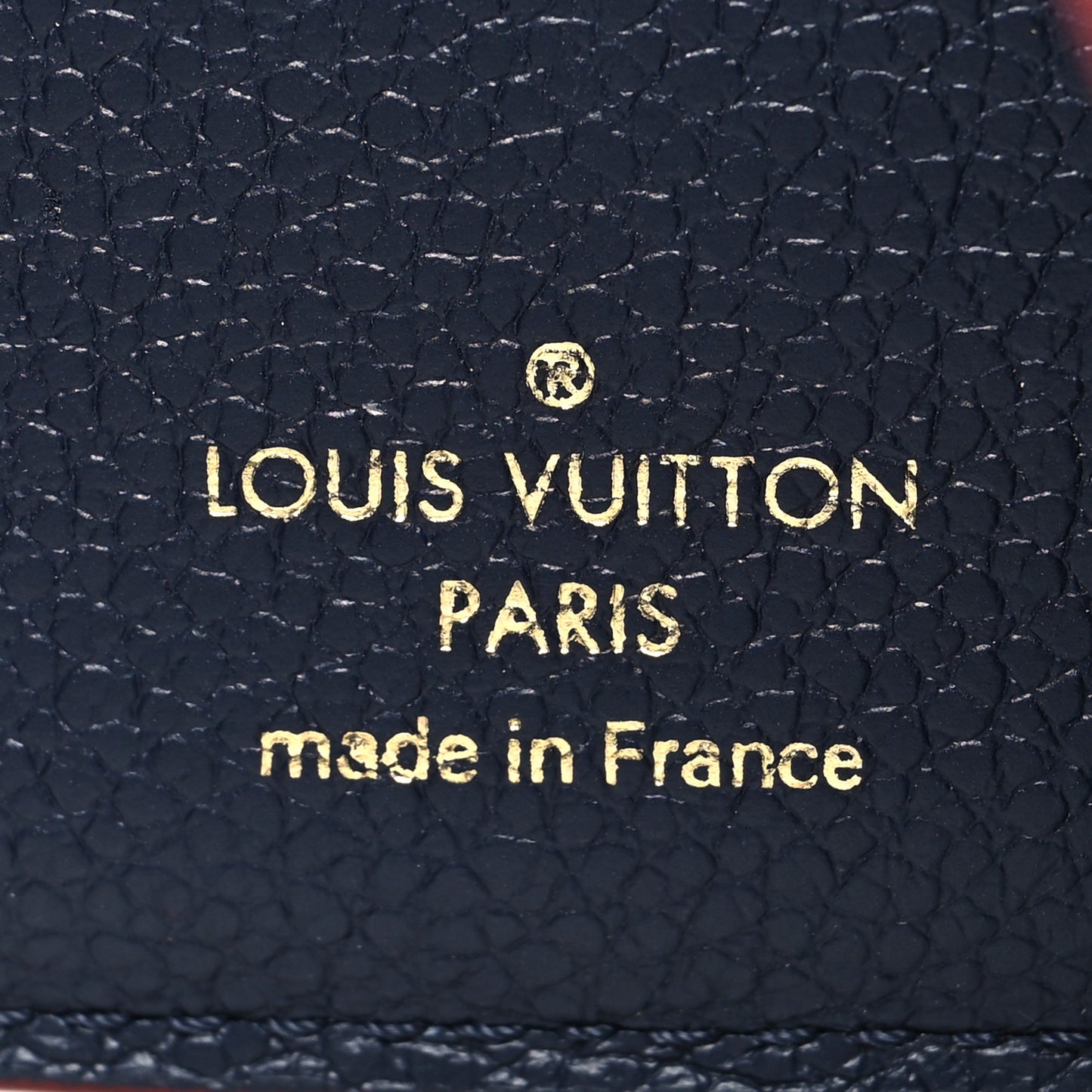 Empreinte Victorine Wallet Marine Rouge
