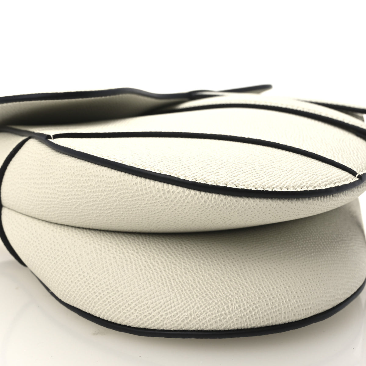 Christian Dior Grained Calfskin Saddle Bag With Strap Latte 9 of 10