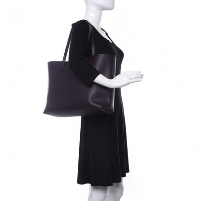 Saint Laurent Calfskin Large Shopping Tote Purple 2 of 11