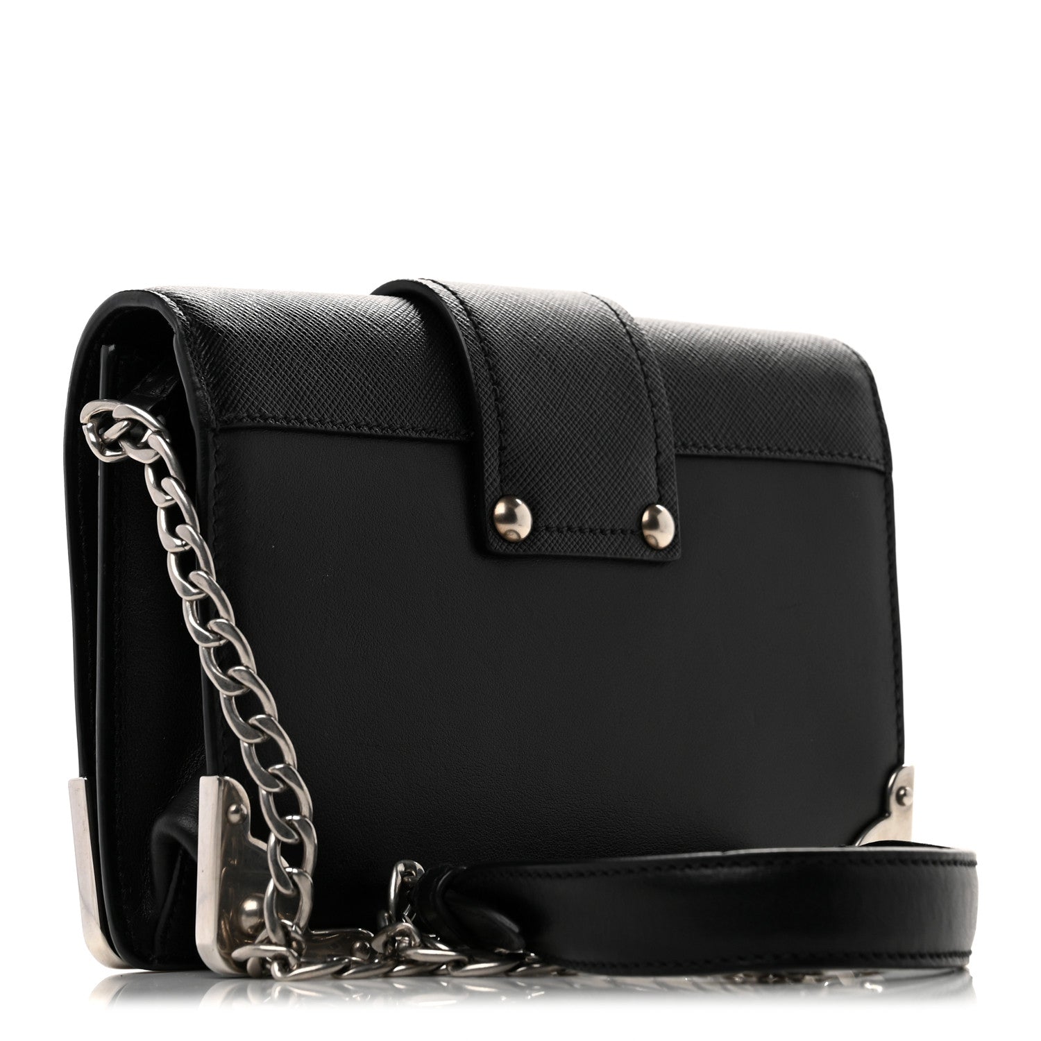 Prada City Calf Saffiano Cahier Astrology Bag Black 3 of 11