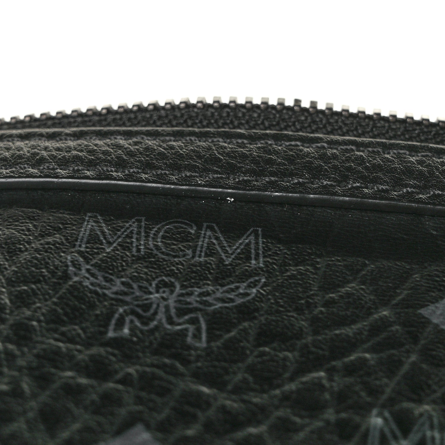 MCM Visetos Liz Shopper Tote Pouch Black 11 of 11
