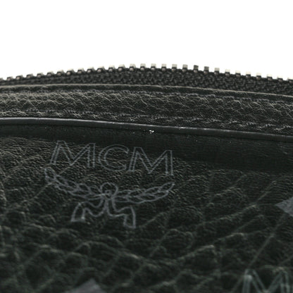 MCM Visetos Liz Shopper Tote Pouch Black 11 of 11