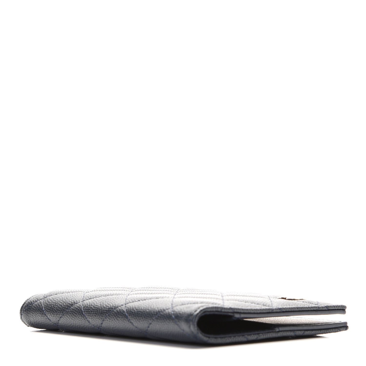 Chanel Caviar Quilted Passport Holder Navy Blue 3 of 8