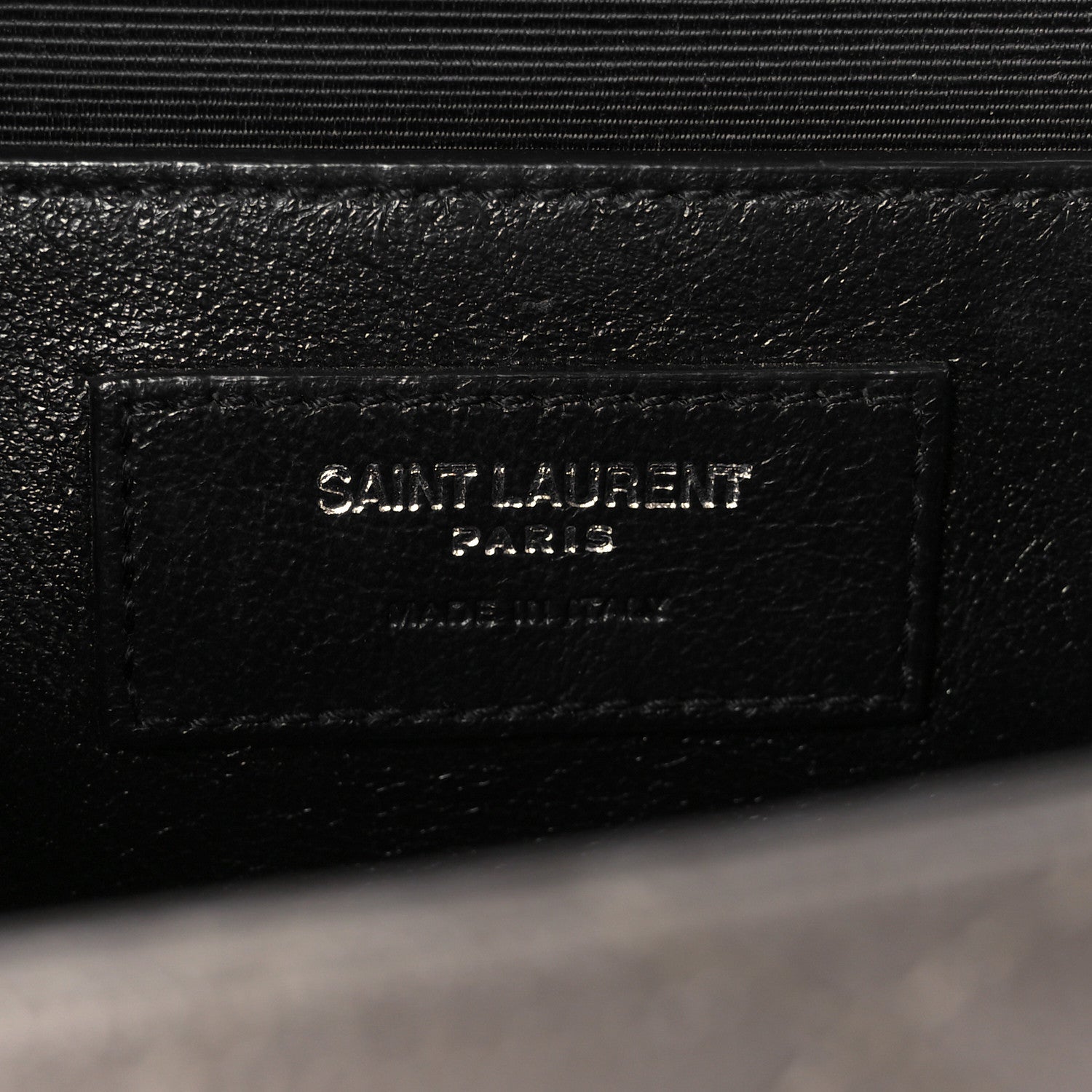 Saint Laurent Grain De Poudre Textured Mixed Matelasse Medium Triquilt Monogram Satchel Fog 7 of 11